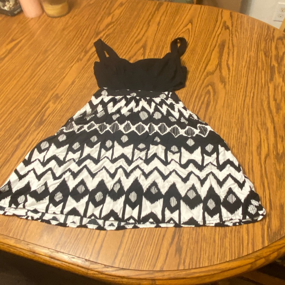 Volcom Black and White Mini Sundress